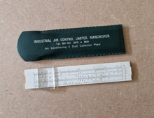 Load image into Gallery viewer, VINTAGE SLIDE RULE Advertising Promotion Industrial Air Control Ltd Manchester
