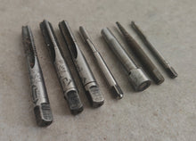 Load image into Gallery viewer, Job Lot of 7 Vintage Engineering Taps, Reamers &amp; Cutter - Metalworking Tool Set
