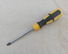 Load image into Gallery viewer, Phillips Head Screwdriver – 21cm Long – Yellow &amp; Black Handle

