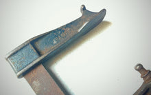 Load image into Gallery viewer, Vintage Forged Steel Bar Clamp with Wooden Handle Adjustable Sliding Arm Tool

