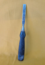 Load image into Gallery viewer, Vintage Bevel Edged Wood Chisel. Black Plastic Handle, 24.5cm long
