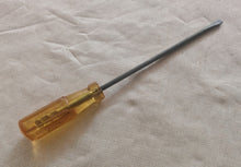 Load image into Gallery viewer, Vintage Flat Head Screwdriver Amber Handle 24cm Slotted Driver Retro Hand Tool
