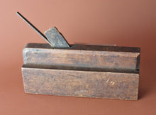 Load image into Gallery viewer, Vintage antique wooden moulding plane old woodworking tool with blade
