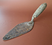 Load image into Gallery viewer, A vintage bricklayers trowel tool , Wooden Handle
