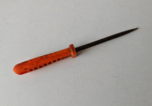 Load image into Gallery viewer, Vintage Orange Plastic Handle Slotted Screwdriver - 22.5cm Flat Head Tool
