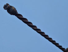 Load image into Gallery viewer, Antique Archimedes drill tool, Spiral Push Hand Drill, old hand drill
