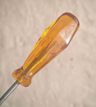 Load image into Gallery viewer, Title: CK Phillips Screwdriver – Made in England – Vintage Amber Handle – 13.5cm
