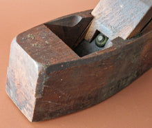 Load image into Gallery viewer, Antique Beech Wood Coffin Shaped Hand Plane Carpentry Woodworking Tool Cast Stee
