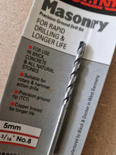Load image into Gallery viewer, Black &amp; Decker Proline Masonry Drill Bit A8226 , 5mm / No.8 New In Pack
