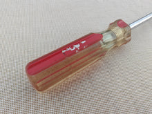 Load image into Gallery viewer, Vintage Phillips Screwdriver – 19cm Long – Red &amp; Clear Handle – Chrome Vanadium
