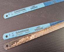 Load image into Gallery viewer, 3 x Hacksaw Blades Sandvik 703 12" and 1 Unbranded Blade
