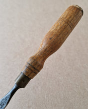 Load image into Gallery viewer, Vintage Cast Steel Wooden Handle Chisel Carpenter  Tool 23cm long
