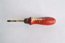 Load image into Gallery viewer, Rare Vintage Hobbies / Craft Spiral Hand Drill With Red Wooden Handle, Hand Tool
