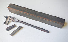 Load image into Gallery viewer, Vintage Adjustable Expansive Wood Bit in Original Wooden Case – Interchangeable
