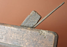 Load image into Gallery viewer, Vintage antique wooden moulding plane old woodworking tool with blade
