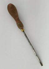 Load image into Gallery viewer, Vintage Wooden Handled Slotted Screwdriver, 28.5cm Long, Old used hand tool
