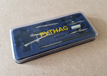 Load image into Gallery viewer, Vintage Pythag drafting compass drawing set In Case
