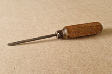 Load image into Gallery viewer, Vintage Wooden Handle Screwdriver Slotted Flat Head RARE Tool 17.5cm long
