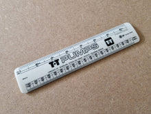 Load image into Gallery viewer, VINTAGE TT PUMPS PLASTIC RULER Advertising Promotion British Made Rule White
