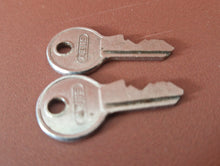 Load image into Gallery viewer, 2 x Used Mini Abus Keys For Art Craft or Pendant
