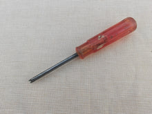 Load image into Gallery viewer, Vintage Tack Lifter Screwdriver 13.5cm Long – Red Handle – Upholstery / DIY Tool

