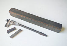 Load image into Gallery viewer, Vintage Adjustable Expansive Wood Bit in Original Wooden Case – Interchangeable
