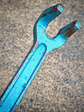 Load image into Gallery viewer, Vintage Cast Iron Basin Wrench 26cm Heavy Duty Plumber’s Tool Industrial Blue
