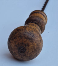 Load image into Gallery viewer, Antique Archimedes drill tool, Spiral Push Hand Drill, old hand drill
