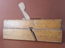 Load image into Gallery viewer, Antique wooden moulding plane old woodworking tool , Vintage Old Used
