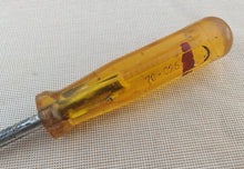 Load image into Gallery viewer, Vintage Flathead Screwdriver – Amber Handle – 24.5cm Long
