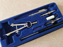 Load image into Gallery viewer, Vintage Pythag drafting compass drawing set In Case
