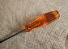 Load image into Gallery viewer, Title: CK Phillips Screwdriver – Made in England – Vintage Amber Handle – 13.5cm
