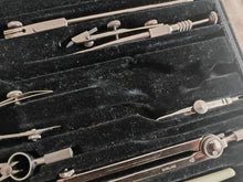 Load image into Gallery viewer, Vintage Harling London Technical Drawing Instrument Set Drafting Compass &amp; Tool
