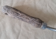 Load image into Gallery viewer, Vintage Gardening Hand Fork Cultivator Gardener Tool , wooden handle
