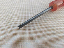 Load image into Gallery viewer, Vintage Tack Lifter Screwdriver 13.5cm Long – Red Handle – Upholstery / DIY Tool
