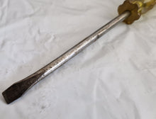 Load image into Gallery viewer, Swordfish Brand 5000v amber handle flat or slotted head screwdriver 24.5cm long
