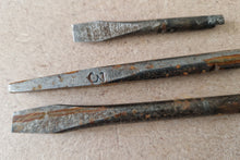 Load image into Gallery viewer, 3 x Stanley spiral ratchet screwdriver bits vintage tool parts
