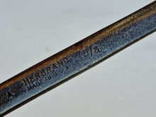 Load image into Gallery viewer, Vintage spanner, ring tool, Herbrand 3727A, USA, 11/16" car repair tool
