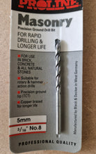 Load image into Gallery viewer, Black &amp; Decker Proline Masonry Drill Bit A8226 , 5mm / No.8 New In Pack
