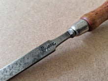 Load image into Gallery viewer, Vintage Cast Steel Wooden Handle Chisel Carpenter  Tool 19cm long
