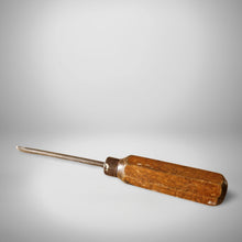 Load image into Gallery viewer, Vintage Wooden Handle Screwdriver Slotted Flat Head RARE Tool 17.5cm long
