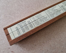 Load image into Gallery viewer, Vintage British " Classic" series 1 wooden slide rule with case
