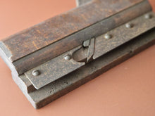 Load image into Gallery viewer, Vintage antique wooden moulding plane old woodworking tool with blade
