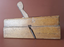 Load image into Gallery viewer, Antique wooden moulding plane old woodworking tool , Vintage Old Used
