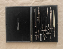 Load image into Gallery viewer, Vintage Harling London Technical Drawing Instrument Set Drafting Compass &amp; Tool
