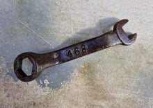 Load image into Gallery viewer, Open and close end spanner wrench marked 468 , small classic vintage garage tool
