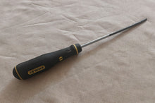 Load image into Gallery viewer, Stanley Flat Head Screwdriver 27cm Long Reach Vintage Hand Tool Slotted Driver
