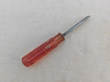 Load image into Gallery viewer, Vintage Tack Lifter Screwdriver 13.5cm Long – Red Handle – Upholstery / DIY Tool
