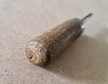 Load image into Gallery viewer, Vintage Antique Scratch Awl Hardwood Wooden Handle leathercraft Tool 11cm long
