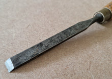 Load image into Gallery viewer, Vintage Cast Steel Wooden Handle Chisel Carpenter  Tool 23cm long
